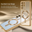 Vaku ® Samsung Galaxy S21 Ultra Luxury Electroplated Magnetic Magsafe Camera Protection TPU Back Cover Case