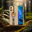 Vaku ® Vivo Y75 5G Lynx Designer Leather Pattern Gold Electroplated Soft TPU Back Cover Case