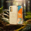 Vaku ® Samsung Galaxy M52 5G Skylar Leather Pattern Gold Electroplated Soft TPU Back Cover