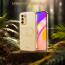 Vaku ® Oppo Reno6 5G Skylar Leather Pattern Gold Electroplated Soft TPU Back Cover