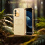 Vaku ® Vivo V23 5G Skylar Leather Pattern Gold Electroplated Soft TPU Back Cover