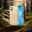 Vaku ® Vivo Y72 5G Skylar Leather Pattern Gold Electroplated Soft TPU Back Cover