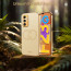Vaku ® Samsung Galaxy F23 5G Skylar Leather Pattern Gold Electroplated Soft TPU Back Cover