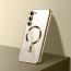 Vaku ® Samsung Galaxy S23 Luxury Electroplated Magnetic Magsafe Camera Protection TPU Back Cover Case