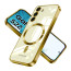 Vaku ® Samsung Galaxy S22 Luxury Electroplated Magnetic Magsafe Camera Protection TPU Back Cover Case