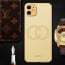 Vaku ® Apple iPhone 11 Skylar Leather Pattern Gold Electroplated Soft TPU Back Cover