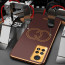 Vaku ® Xiaomi Redmi Note 11 Pro Plus 5G Skylar Leather Pattern Gold Electroplated Soft TPU Back Cover