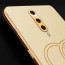 Vaku ® OnePlus 8 Skylar Leather Pattern Gold Electroplated Soft TPU Back Cover