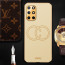 Vaku ® OnePlus 8T Skylar Leather Pattern Gold Electroplated Soft TPU Back Cover