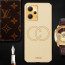 Vaku ® Xiaomi Redmi Note 12 Pro Plus Skylar Leather Pattern Gold Electroplated Soft TPU Back Cover