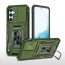 Vaku ® Samsung Galaxy S23 FE Aegis Armor Slide Camera Protection Magnetic Ring Holder Kickstand Back Cover
