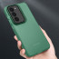 Vaku ® Samsung Galaxy S23 Rime Frosted Translucent Camera Protector Case with Built-in Stash Stand Back Cover