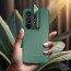 Vaku ® Samsung Galaxy A73 5G Rime Frosted Translucent Camera Protector Case with Built-in Stash Stand Back Cover