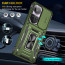 Vaku ® Oppo Reno10 5G Aegis Armor Slide Camera Protection Magnetic Ring Holder Kickstand Back Cover