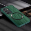 Vaku ® Samsung Galaxy S24 FE Diamond Plume Pattern Magnetic Magsafe Matte Soft-Touch Texture Back Cover