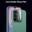 Vaku ® Samsung Galaxy A24 4G Rime Frosted Translucent Camera Protector Case with Built-in Stash Stand Back Cover