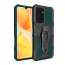 Vaku ® Vivo V25 5G Vanguard Military Grade Armor Case with Metal Belt Clip Kickstand Back Cover