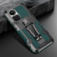 Vaku ® Oppo Reno10 5G Vanguard Military Grade Armor Case with Metal Belt Clip Kickstand Back Cover