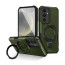 Vaku ® Samsung Galaxy S24 Plus Astor Military Grade Armor Protective Case with Ring Bracket Kickstand Back cover