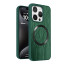 Vaku ® Apple iPhone 15 Pro Diamond Plume Pattern Magnetic Magsafe Matte Soft-Touch Texture Back Cover