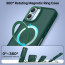 Vaku Luxos ® Apple iPhone 16 Ariston Kickmag Cover with Magnetic Alloy Ring Metal Kickstand Camera Protector Shockproof Back Cover