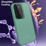 Vaku ® Samsung Galaxy S23 Rime Frosted Translucent Camera Protector Case with Built-in Stash Stand Back Cover