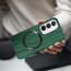 Vaku ® Oppo Reno12 5G Diamond Plume Pattern Magnetic Magsafe Matte Soft-Touch Texture Back Cover