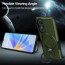 Vaku ® Oppo A17 Astor Military Grade Armor Protective Case with Ring Bracket Kickstand Back cover