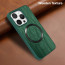 Vaku ® Apple iPhone 15 Pro Diamond Plume Pattern Magnetic Magsafe Matte Soft-Touch Texture Back Cover