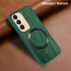 Vaku ® Vivo Y200e 5G Diamond Plume Pattern Magnetic Magsafe Matte Soft-Touch Texture Back Cover