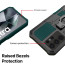 Vaku ® Samsung Galaxy S24 Ultra Vanguard Military Grade Armor Case with Metal Belt Clip Kickstand Back Cover