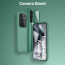 Vaku ® Samsung Galaxy S23 Ultra Rime Frosted Translucent Camera Protector Case with Built-in Stash Stand Back Cover