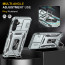 Vaku ® Samsung Galaxy M34 5G Aegis Armor Slide Camera Protection Magnetic Ring Holder Kickstand Back Cover