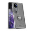 Vaku ® Vivo V40 5G Regal Shield Metal Lion Engraved Leather Protective Back Cover