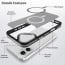 Vaku Luxos ® Apple iPhone 16 Elemento MagPro Drop Protection Shockproof Certified Mag-Safe Guard Corner Frosted Back Cover