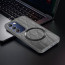 Vaku ® Vivo T3 5G Diamond Plume Pattern Magnetic Magsafe Matte Soft-Touch Texture Back Cover
