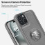 Vaku ® Apple iPhone 15 Regal Shield Metal Lion Engraved Leather Protective Back Cover