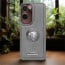 Vaku ® Vivo Y18 Regal Shield Metal Lion Engraved Leather Protective Back Cover