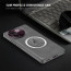 Vaku ® Vivo V30e 5G Astrid Luxury PU Leather Electroplated Magnetic Magsafe Shockproof Bumper Protective Back Cover