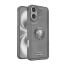 Vaku ® Apple iPhone 16 Regal Shield Metal Lion Engraved Leather Protective Back Cover