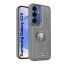 Vaku ® Samsung Galaxy S25 Regal Shield Metal Lion Engraved Leather Protective Back Cover