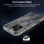eller santé ® Apple iPhone 16 Pro Vortex Magpro Gel Cushion Slim Fit Certified Mag-Safe Crystal Clear Camera Metal Ring Back Cover