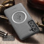 Vaku ® Samsung Galaxy S21 FE Astrid Luxury PU Leather Electroplated Magnetic Magsafe Shockproof Bumper Protective Back Cover