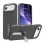 Vaku Luxos ® Apple iPhone 17 Air Zayro Magpro Leather Scratch Resistant Military-Grade Case With Alloy Metal Stand Shockproof Protective Back Cover