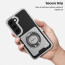 Vaku Luxos ® Samsung Galaxy S23 Axion Armor Military Grade Protective Case with Magnetic Ring Holder Kickstand Back Cover