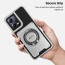 Vaku Luxos ® Xiaomi Redmi Note 12 Pro Axion Armor Military Grade Protective Case with Magnetic Ring Holder Kickstand Back Cover