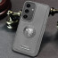 Vaku ® Samsung Galaxy S24 Regal Shield Metal Lion Engraved Leather Protective Back Cover