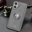 Vaku ® Apple iPhone 16 Regal Shield Metal Lion Engraved Leather Protective Back Cover