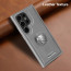 Vaku ® Samsung Galaxy S25 Ultra Regal Shield Metal Lion Engraved Leather Protective Back Cover