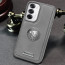 Vaku ® Oppo Reno12 5G Regal Shield Metal Lion Engraved Leather Protective Back Cover